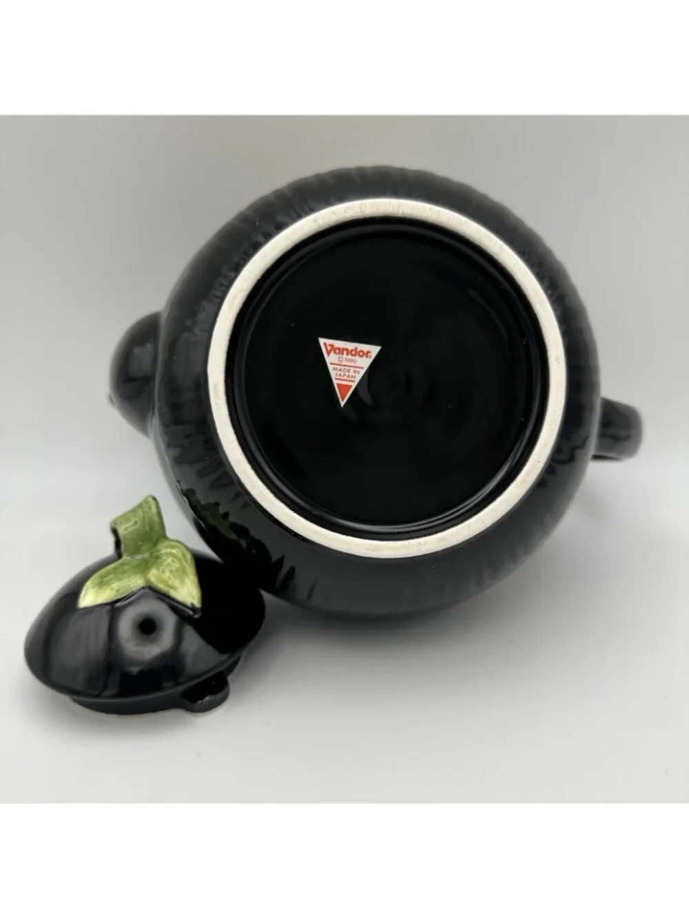 Vandor Rare 1990 Safari Zebra Teapot Black Animal Motif Vintage Retro Minor Flaw